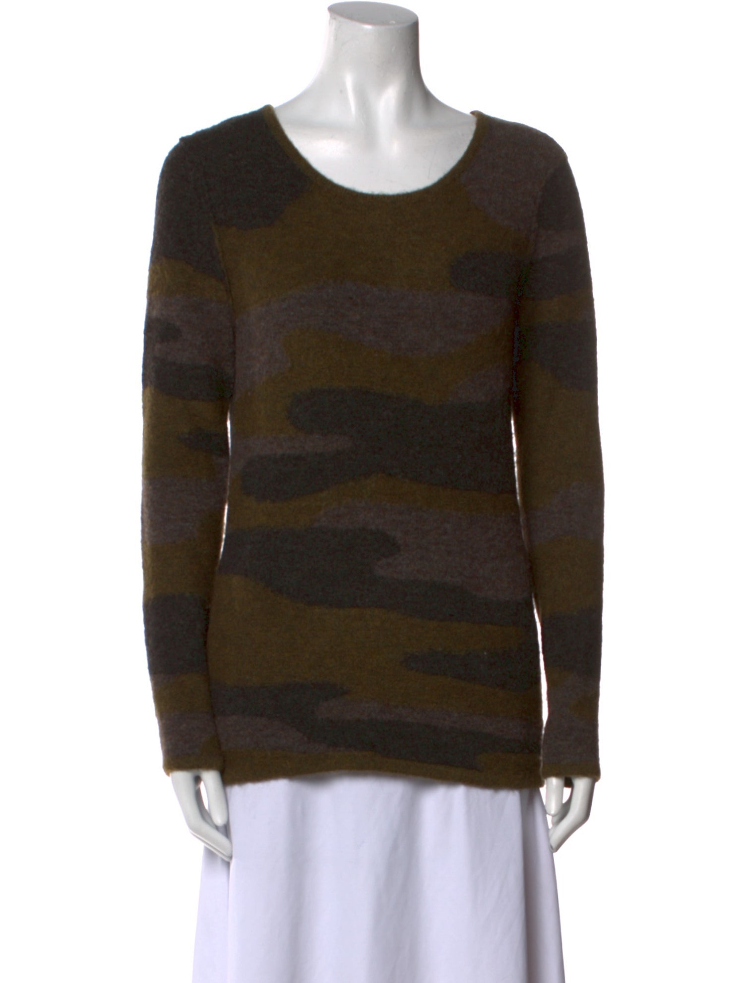 Étoile Isabel Marant Camouflage Print Scoop Neck Sweater