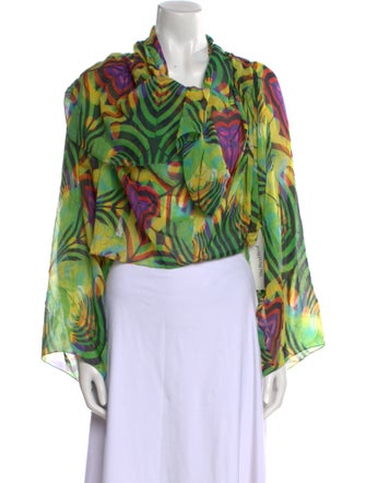 Étoile Isabel Marant Printed Cowl Neck Blouse