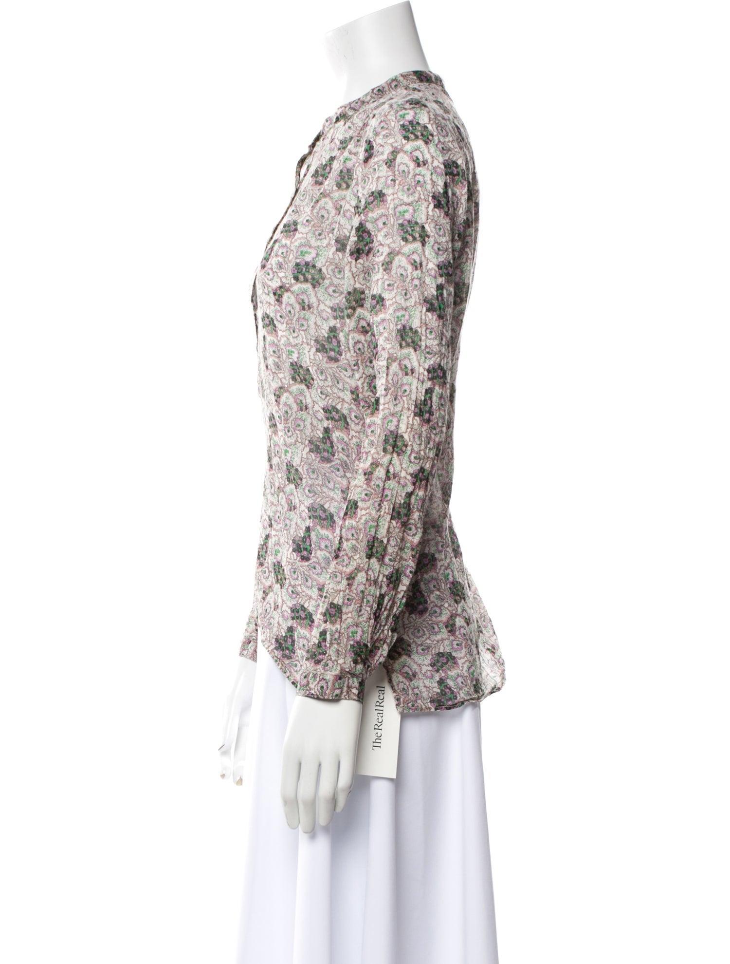 Étoile Isabel Marant Printed Cowl Neck Blouse