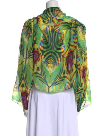 Étoile Isabel Marant Printed Cowl Neck Blouse