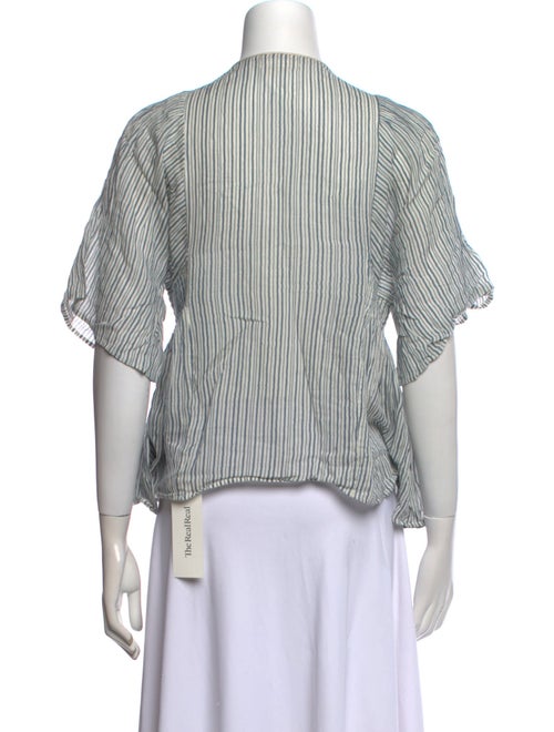 Étoile Isabel Marant Striped V-Neck Crop Top