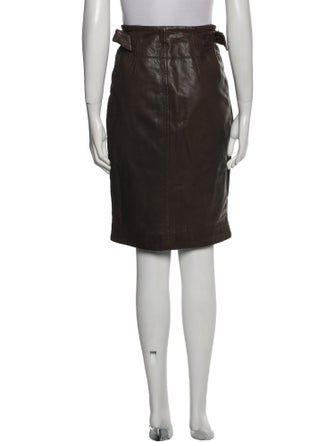 Étoile Isabel Marant Lamb Leather Knee-Length Skirt