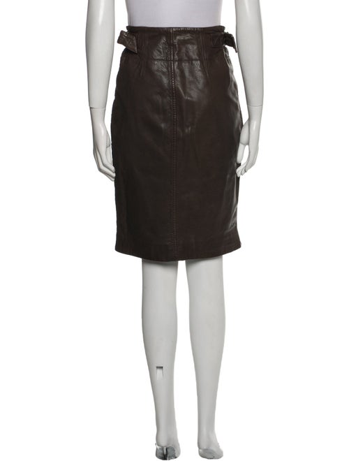 Étoile Isabel Marant Lamb Leather Knee-Length Skirt