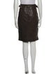 Étoile Isabel Marant Lamb Leather Knee-Length Skirt