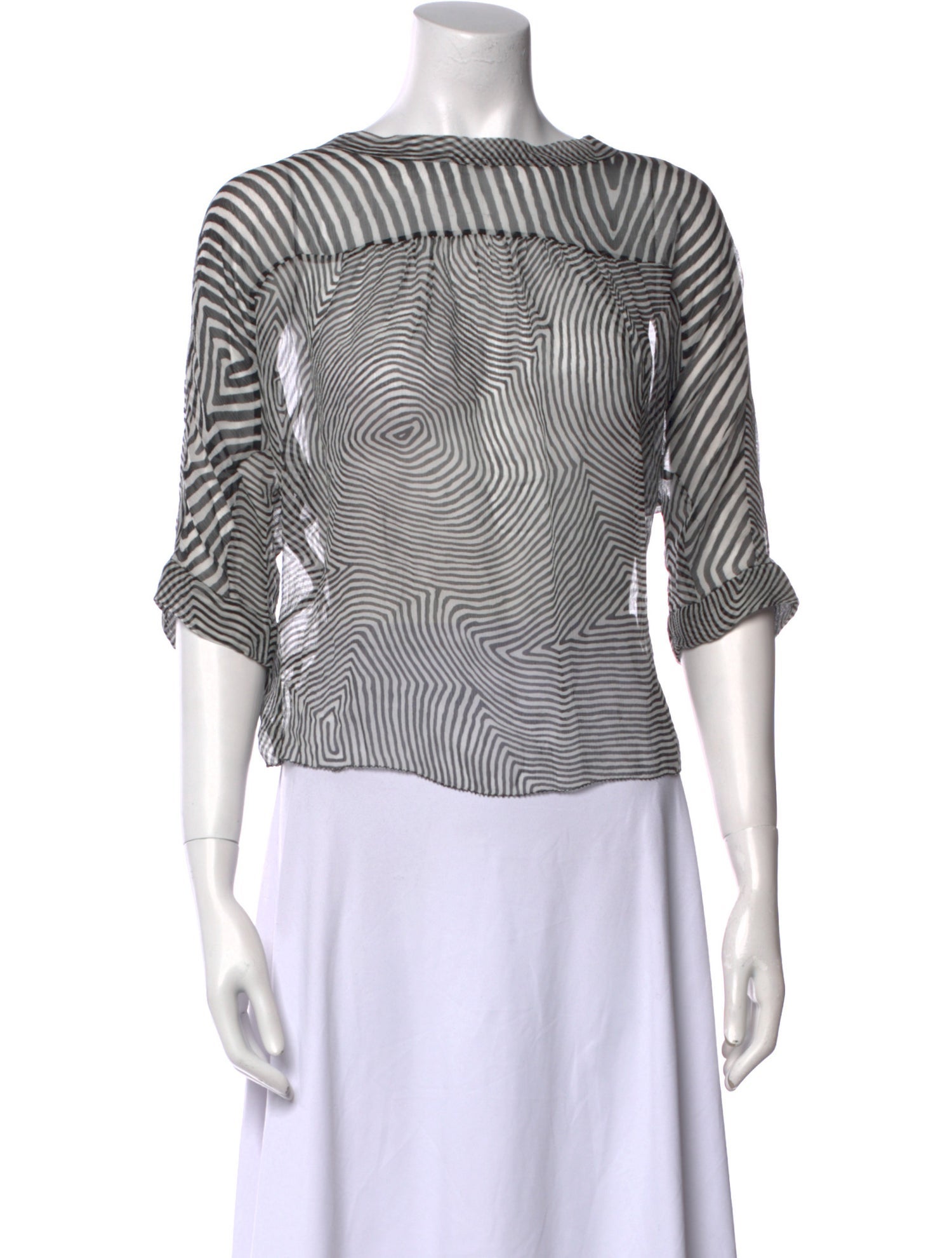 Étoile Isabel Marant Silk Striped Crop Top