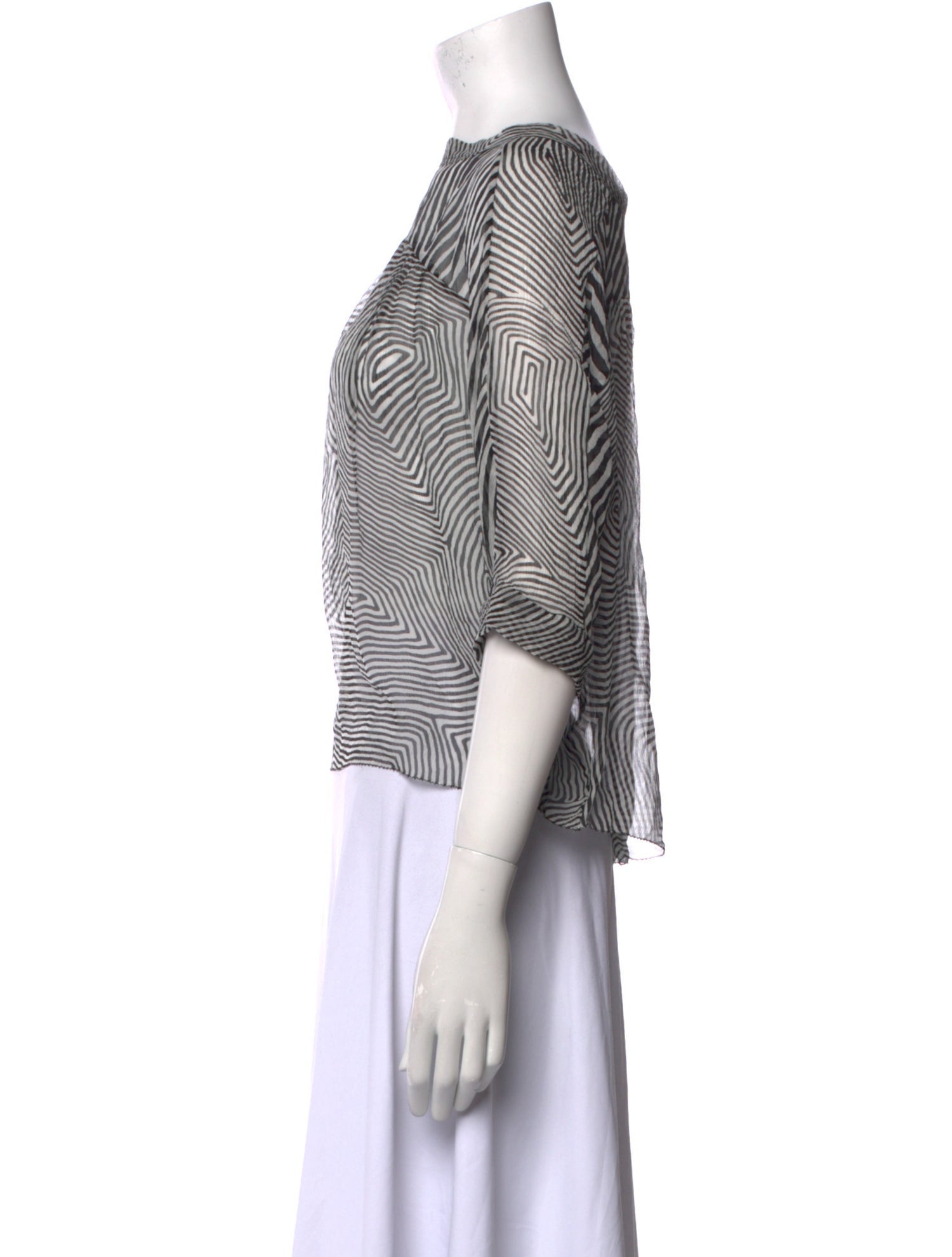 Étoile Isabel Marant Silk Striped Crop Top