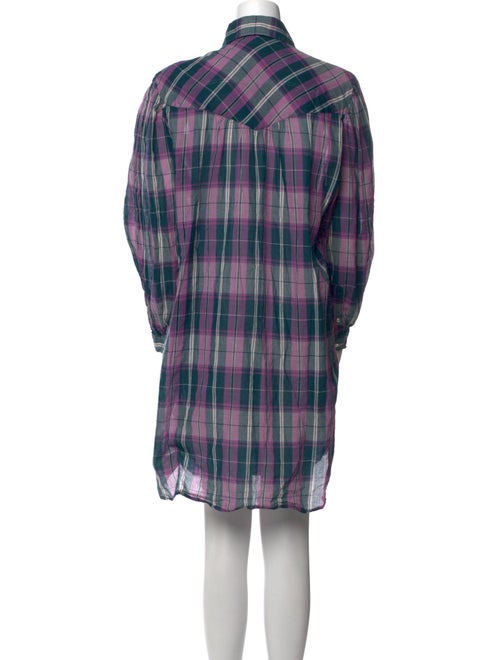 Étoile Isabel Marant Plaid Print Mini Dress