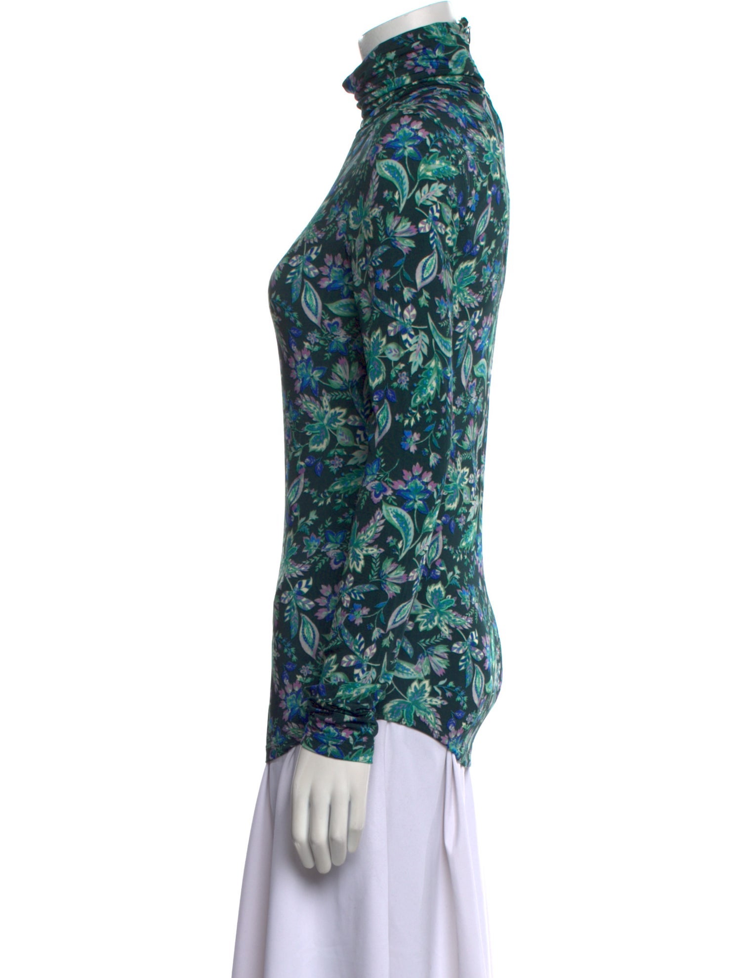 Étoile Isabel Marant Floral Print Mock Neck Blouse w/ Tags