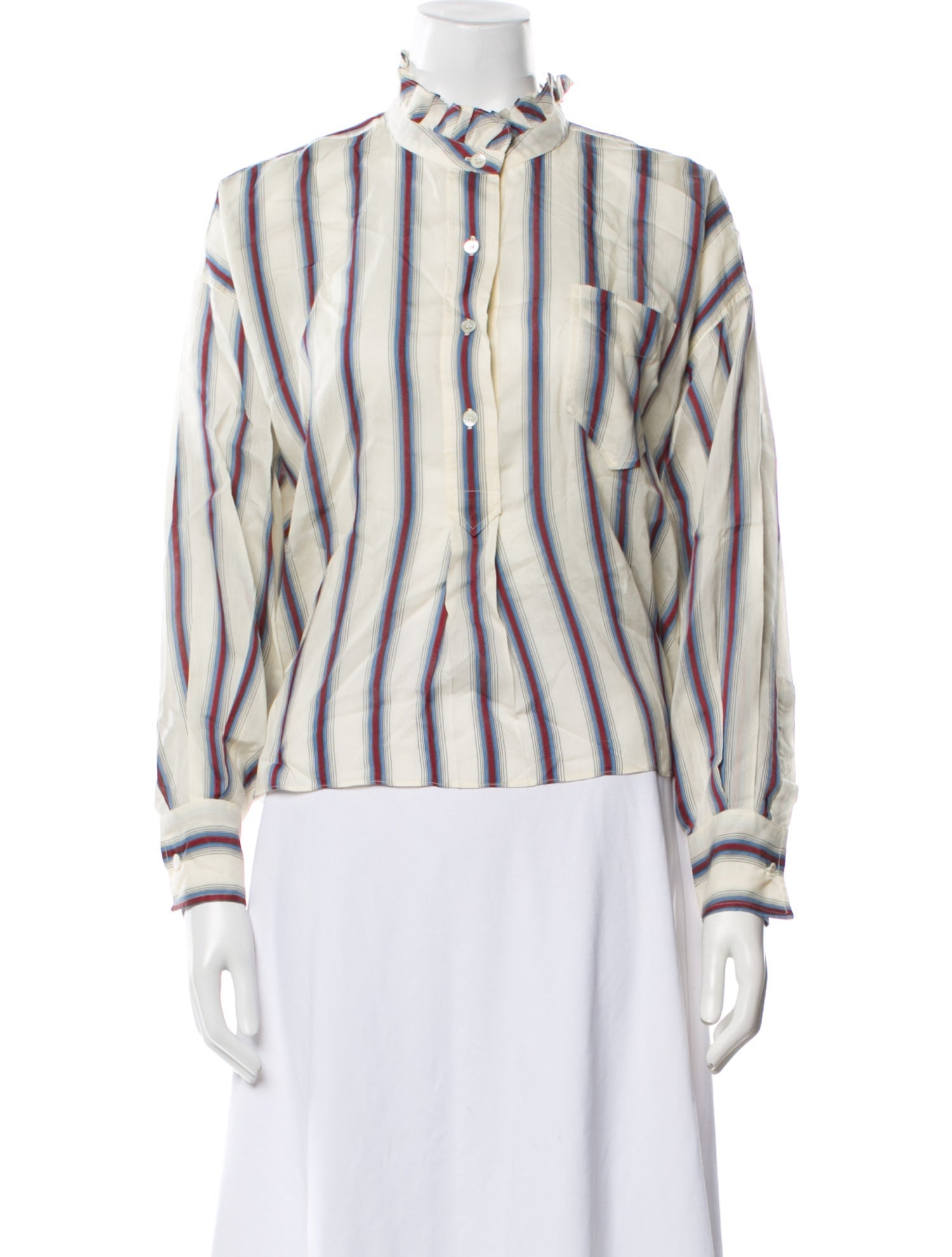 Étoile Isabel Marant Striped Mock Neck Top