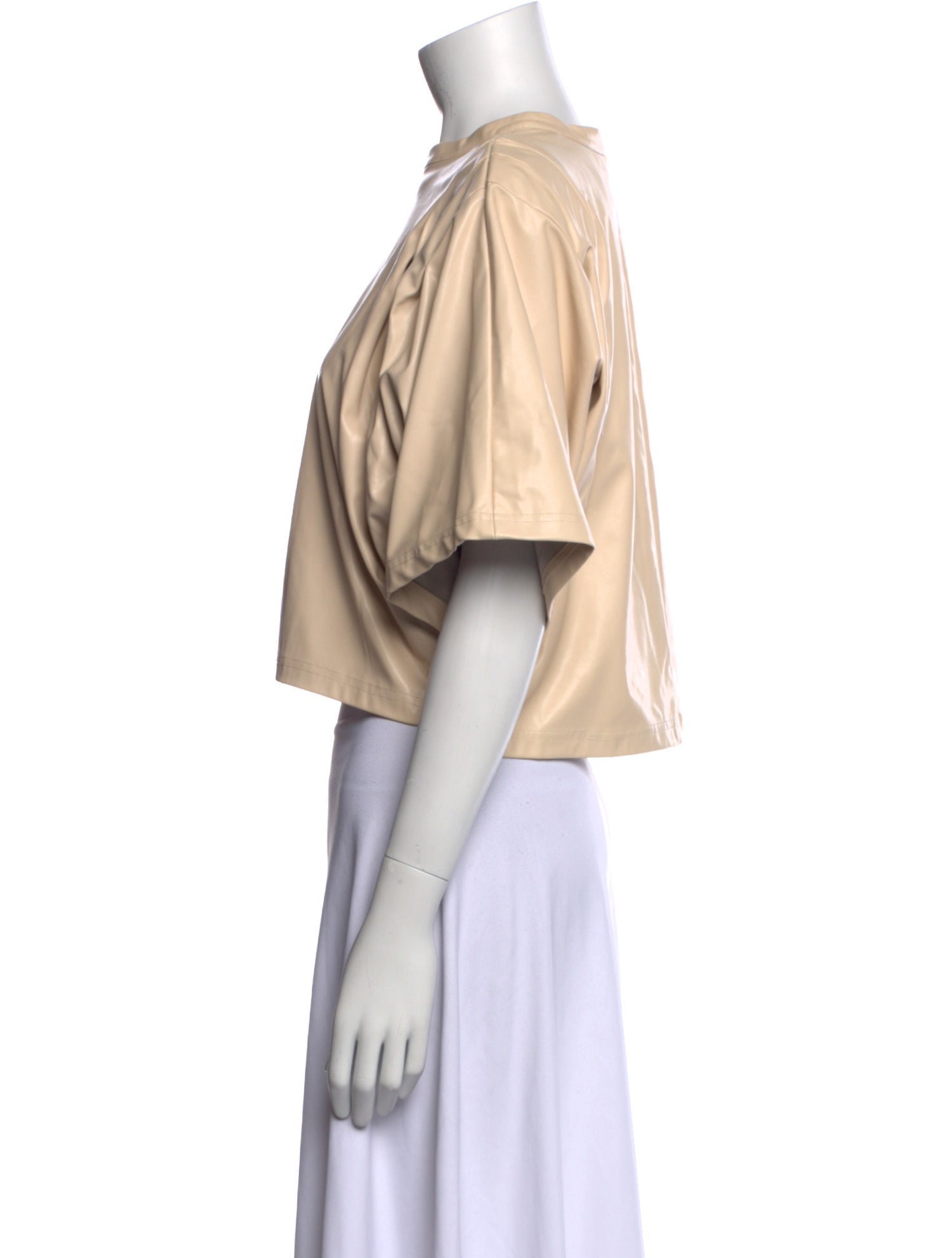 Étoile Isabel Marant Bateau Neckline Short Sleeve Crop Top