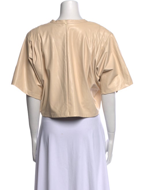 Étoile Isabel Marant Bateau Neckline Short Sleeve Crop Top