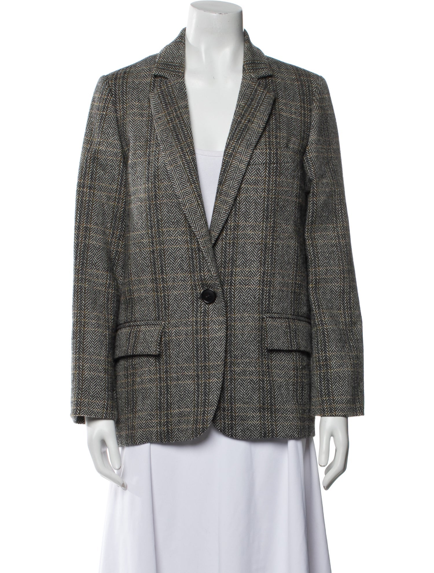 Étoile Isabel Marant Virgin Wool Printed Blazer