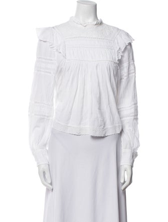Étoile Isabel Marant Mock Neck Long Sleeve Blouse