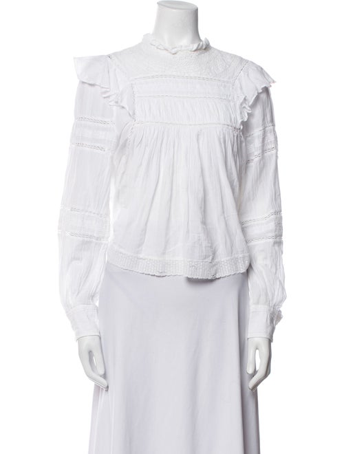 Étoile Isabel Marant Mock Neck Long Sleeve Blouse