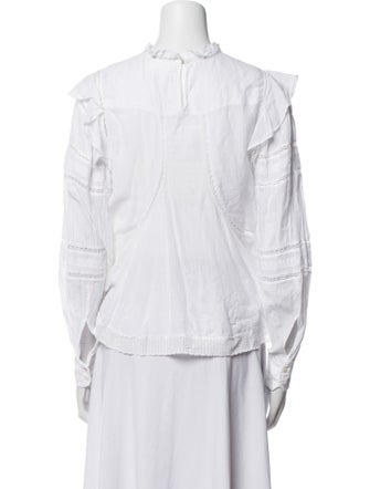 Étoile Isabel Marant Mock Neck Long Sleeve Blouse