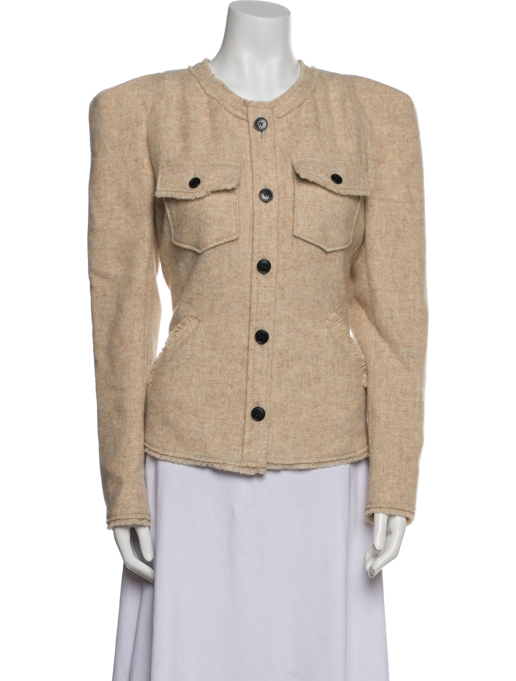 Étoile Isabel Marant Wool Faux Fur Jacket