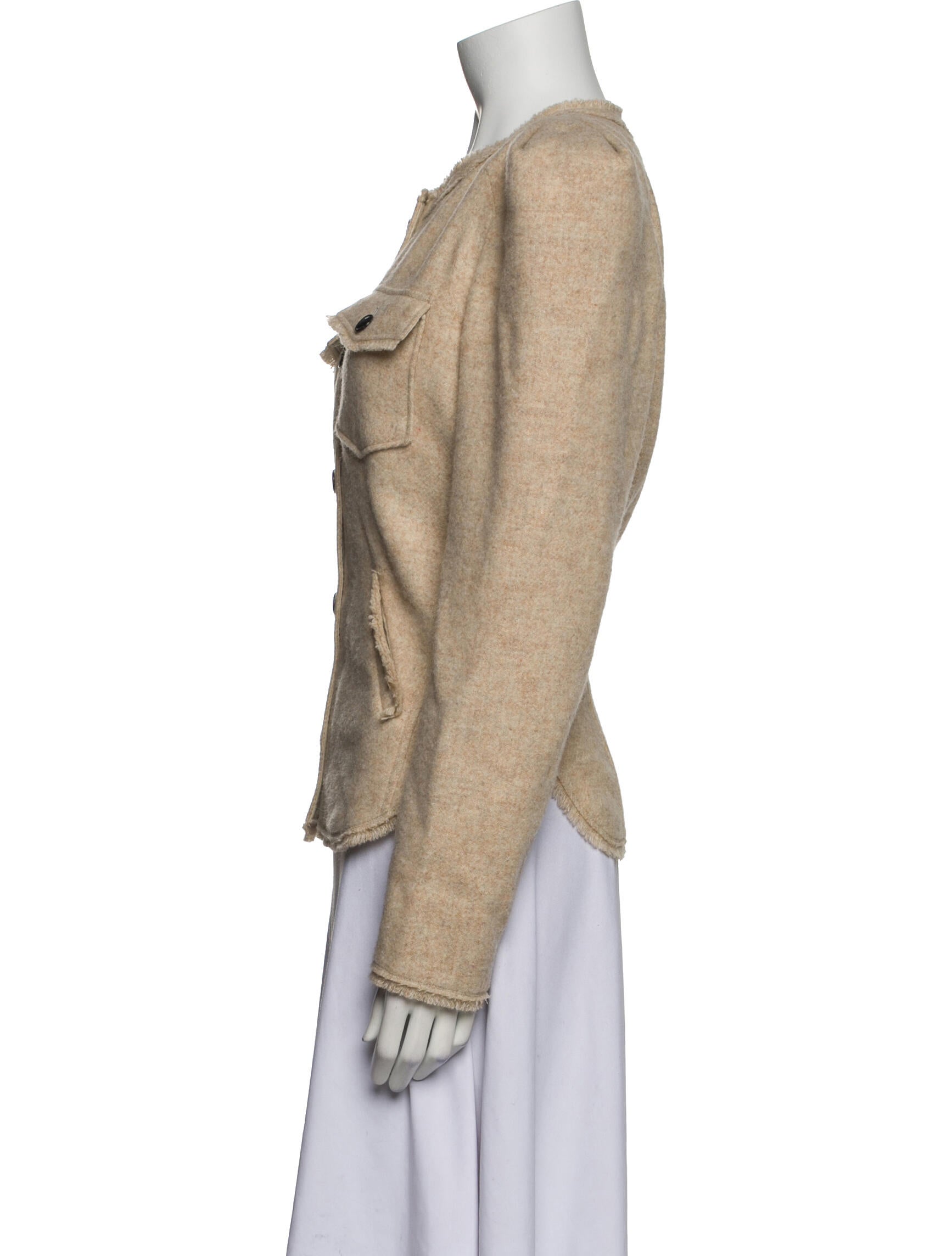 Étoile Isabel Marant Wool Faux Fur Jacket