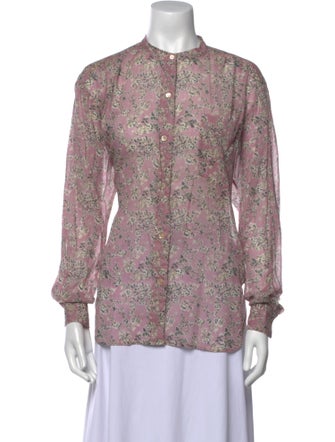 Étoile Isabel Marant Floral Print Crew Neck Blouse