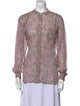 Étoile Isabel Marant Floral Print Crew Neck Blouse