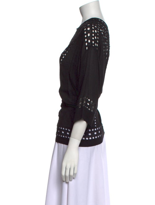 Étoile Isabel Marant Crew Neck Three-Quarter Sleeve Blouse