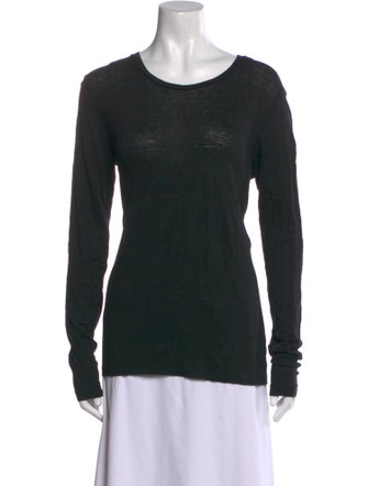 Étoile Isabel Marant Linen Scoop Neck T-Shirt