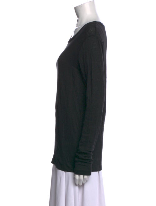 Étoile Isabel Marant Linen Scoop Neck T-Shirt