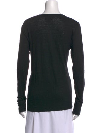 Étoile Isabel Marant Linen Scoop Neck T-Shirt