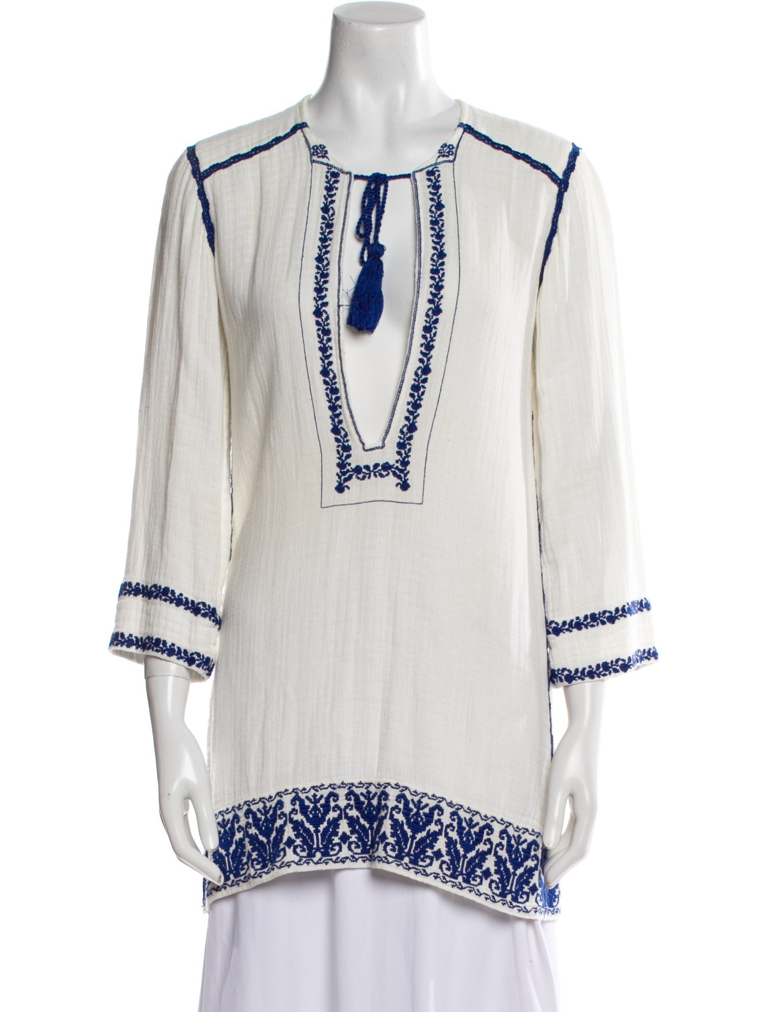 Étoile Isabel Marant Printed V-Neck Tunic