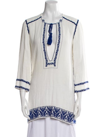 Étoile Isabel Marant Printed V-Neck Tunic