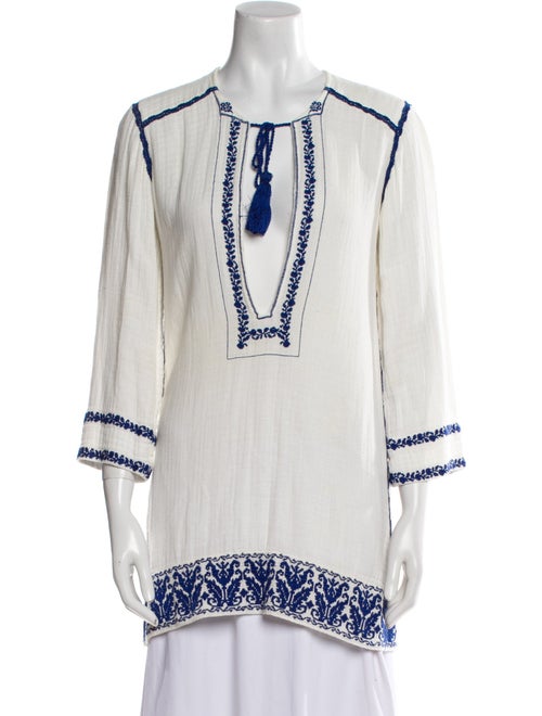 Étoile Isabel Marant Printed V-Neck Tunic