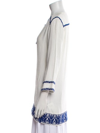 Étoile Isabel Marant Printed V-Neck Tunic