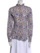 Étoile Isabel Marant Floral Print Mock Neck Blouse