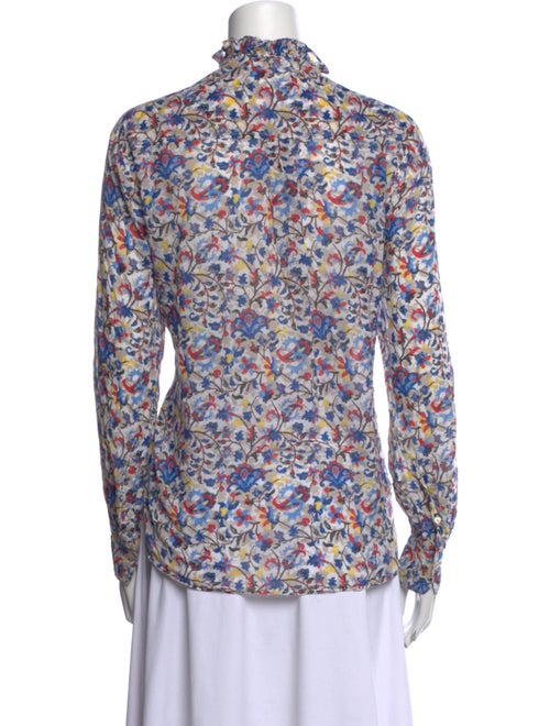 Étoile Isabel Marant Floral Print Mock Neck Blouse