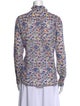 Étoile Isabel Marant Floral Print Mock Neck Blouse