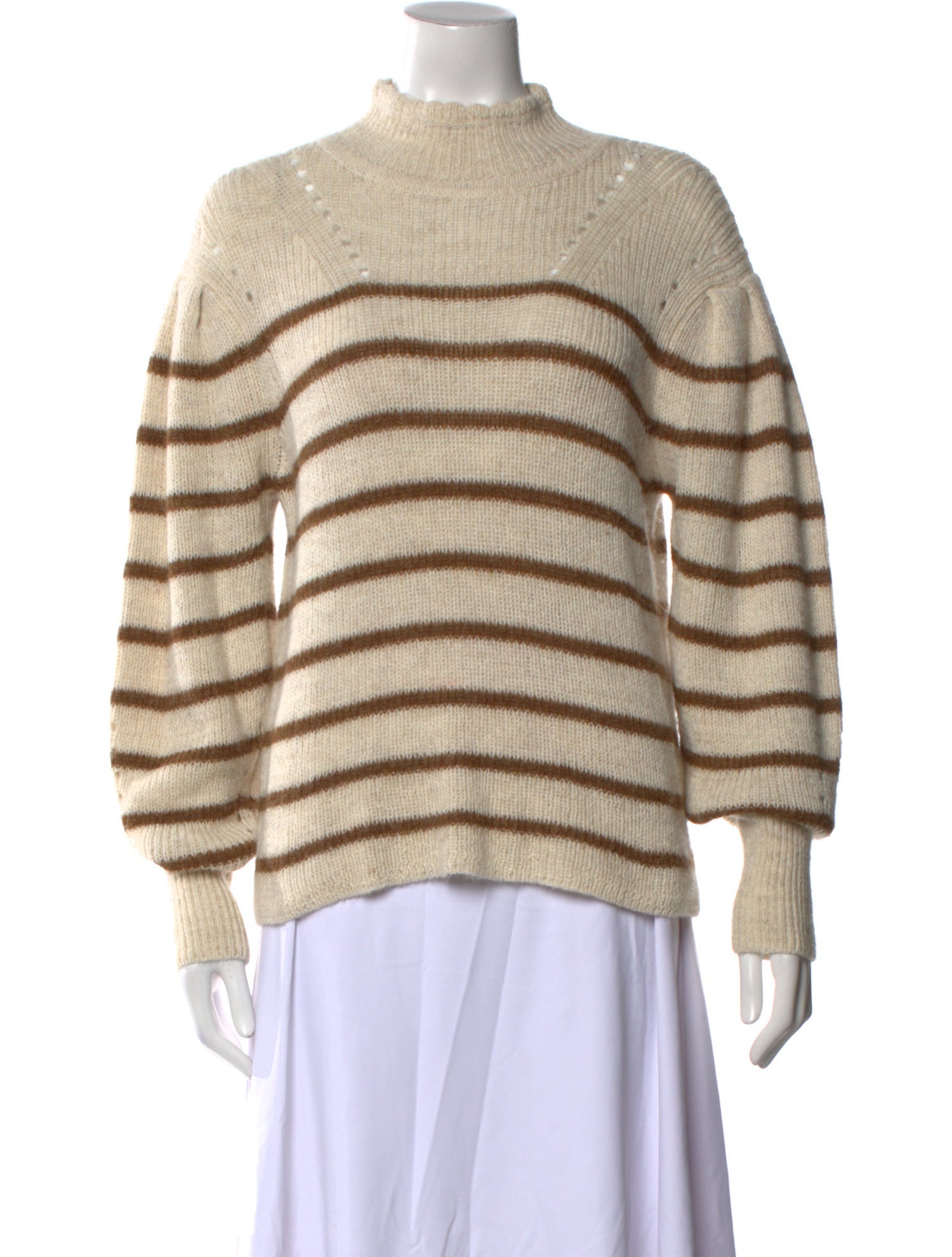 Étoile Isabel Marant Striped Mock Neck Sweater