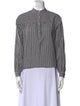 Étoile Isabel Marant Striped Mock Neck Sweatshirt