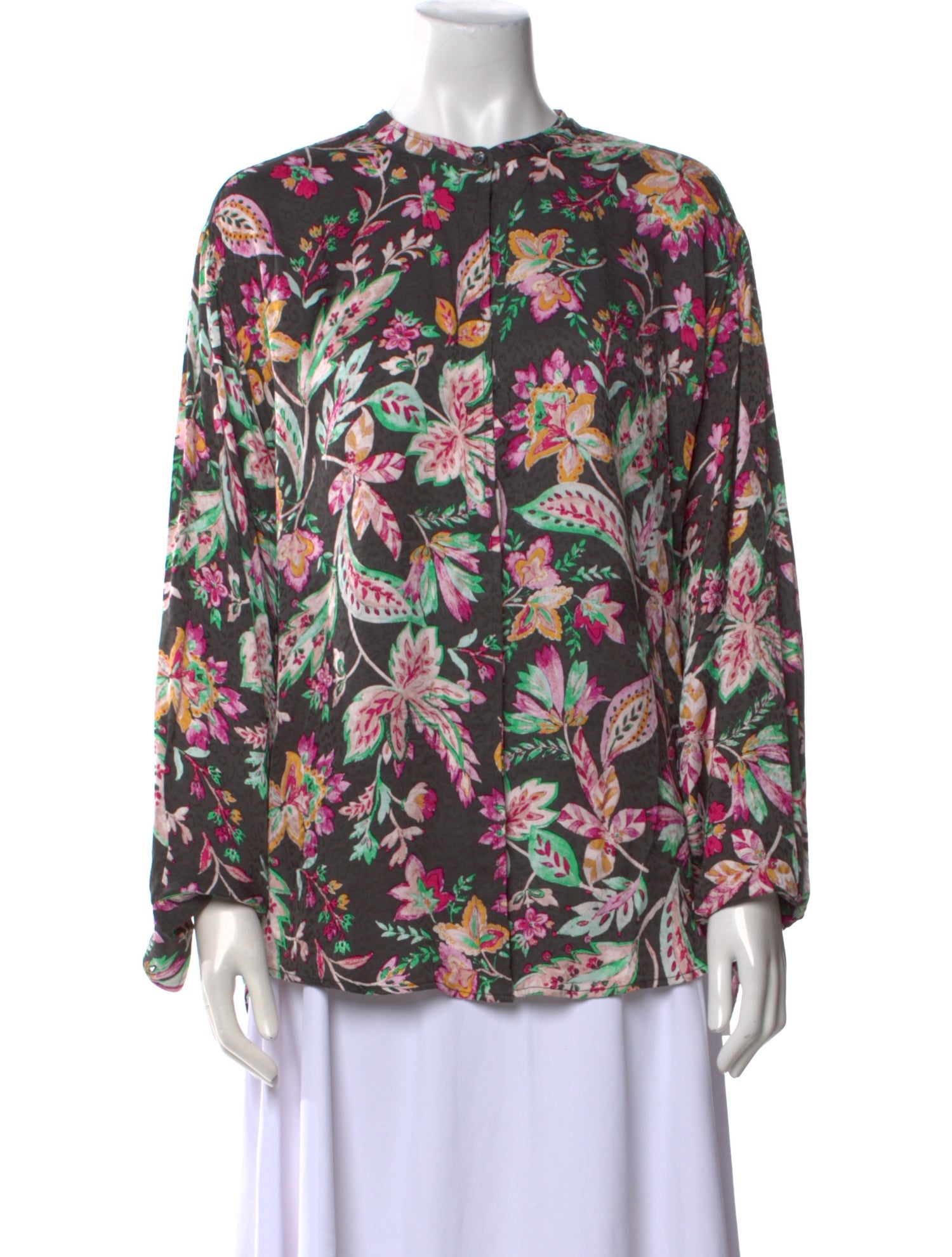 Étoile Isabel Marant Floral Print Crew Neck Blouse