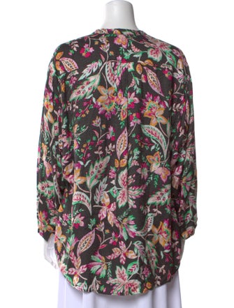 Étoile Isabel Marant Floral Print Crew Neck Blouse