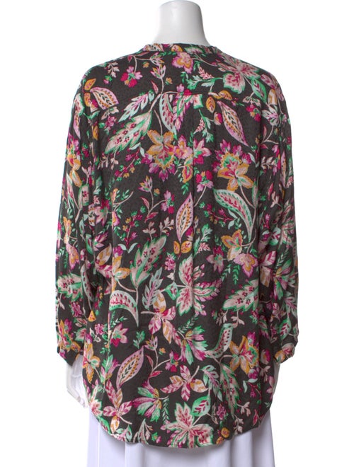 Étoile Isabel Marant Floral Print Crew Neck Blouse