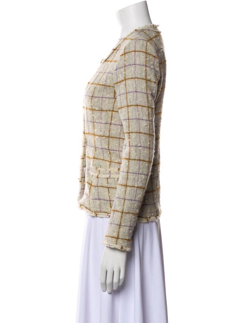 Étoile Isabel Marant Wool Plaid Print Blazer