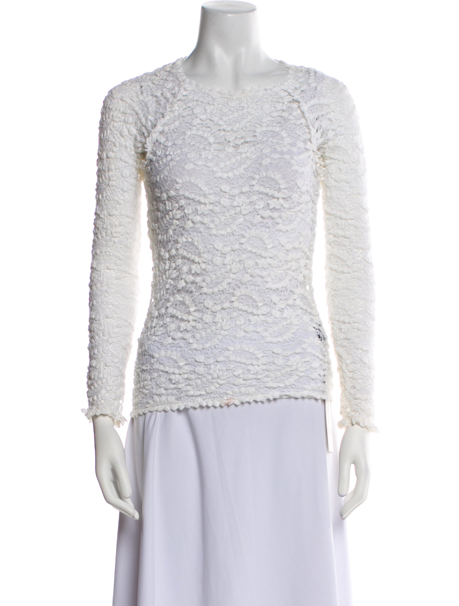 Étoile Isabel Marant Lace Pattern Bateau Neckline Top