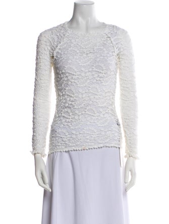 Étoile Isabel Marant Lace Pattern Bateau Neckline Top