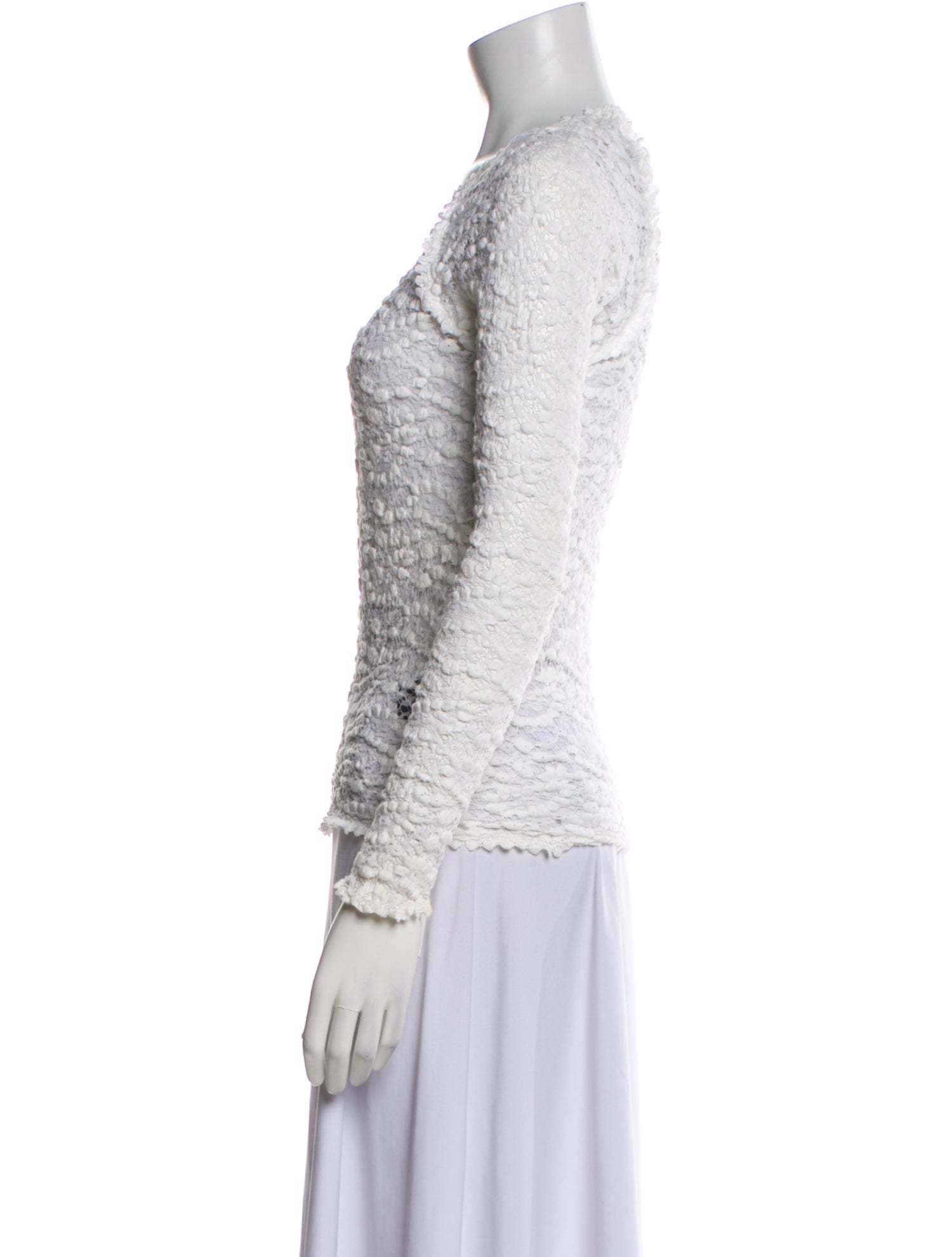 Étoile Isabel Marant Lace Pattern Bateau Neckline Top