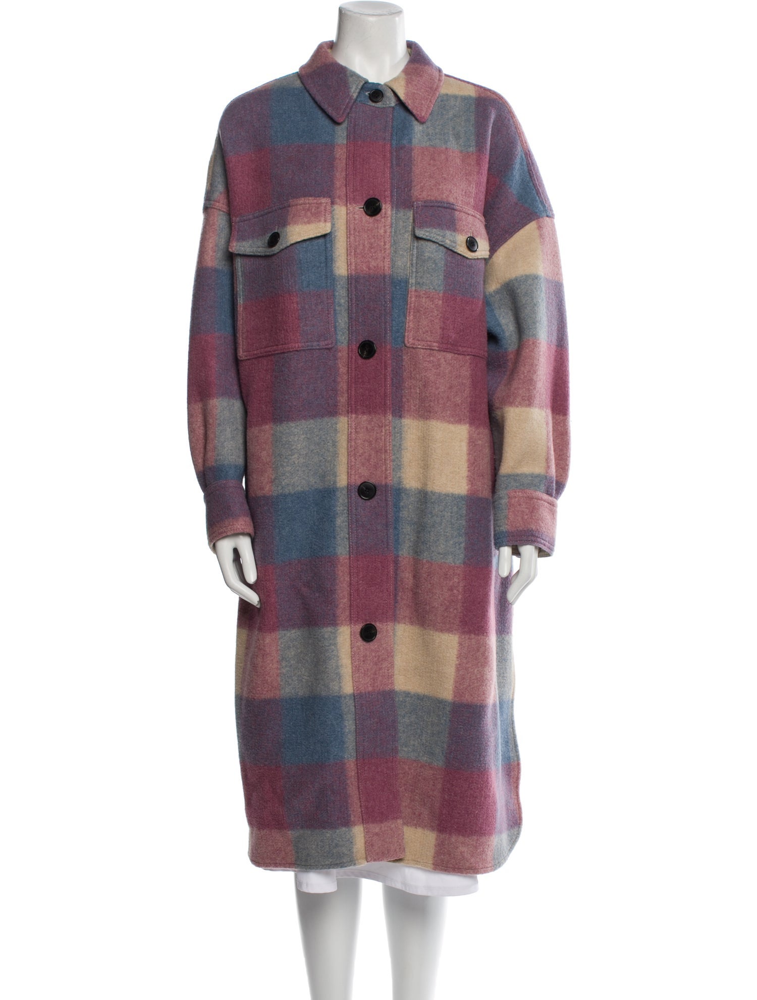 Étoile Isabel Marant Plaid Print Coat