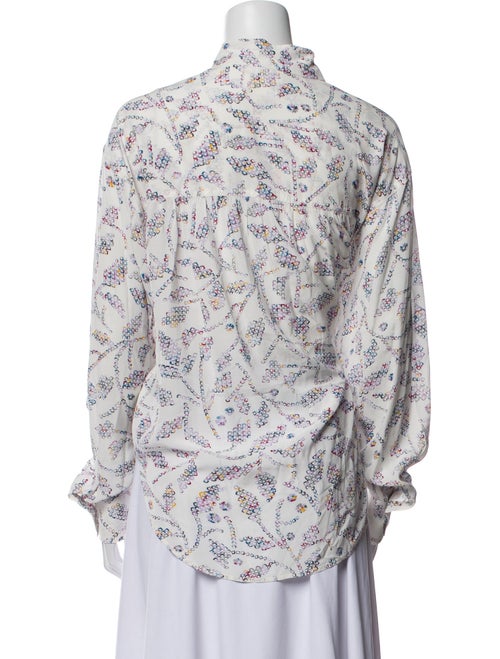 Étoile Isabel Marant Floral Print Mock Neck Blouse