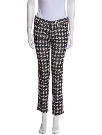 Étoile Isabel Marant Houndstooth Print Skinny Leg Pants