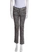Étoile Isabel Marant Houndstooth Print Skinny Leg Pants