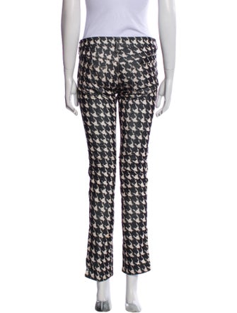 Étoile Isabel Marant Houndstooth Print Skinny Leg Pants