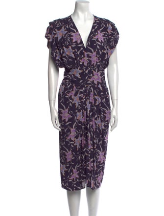 Étoile Isabel Marant Floral Print Midi Length Dress
