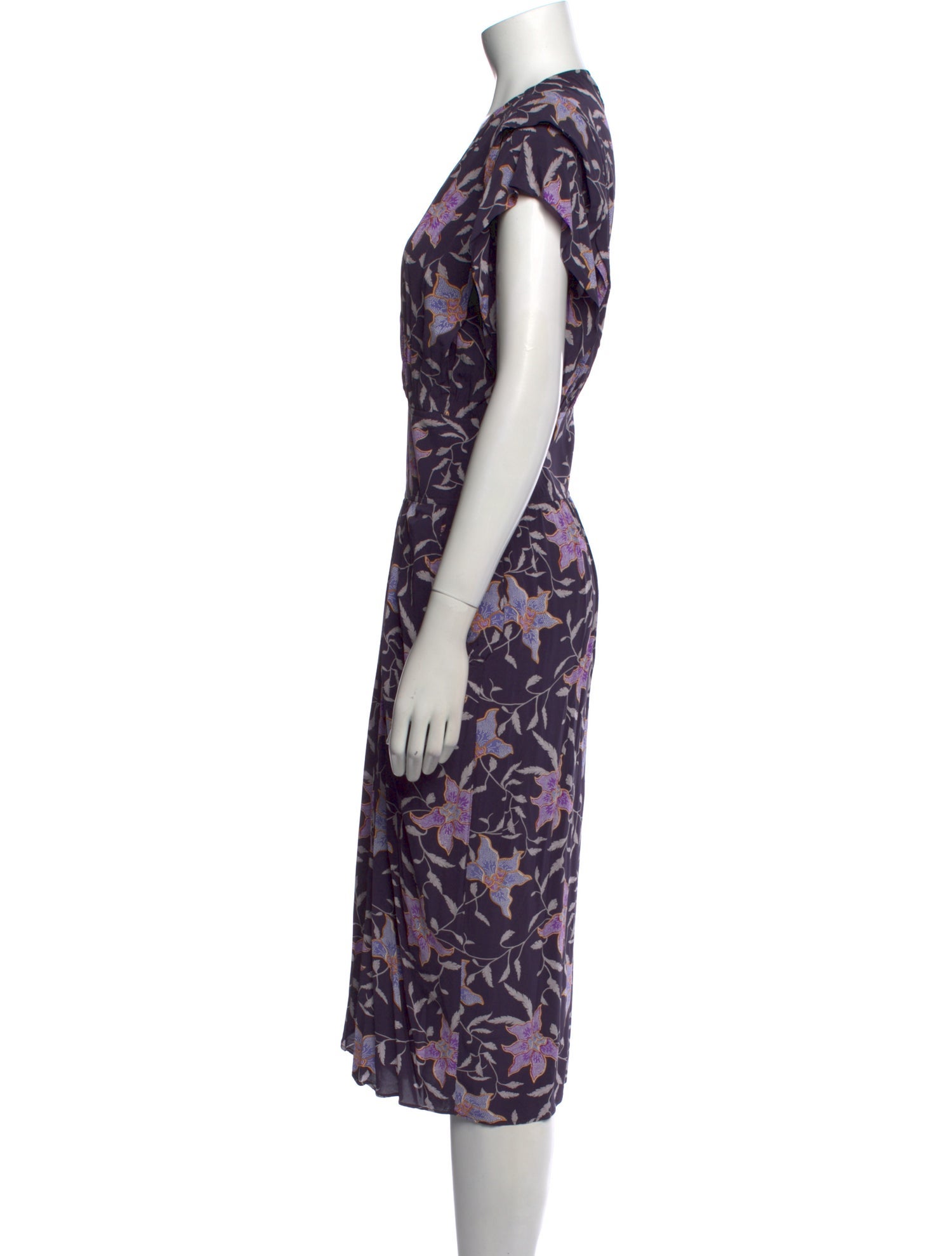 Étoile Isabel Marant Floral Print Midi Length Dress